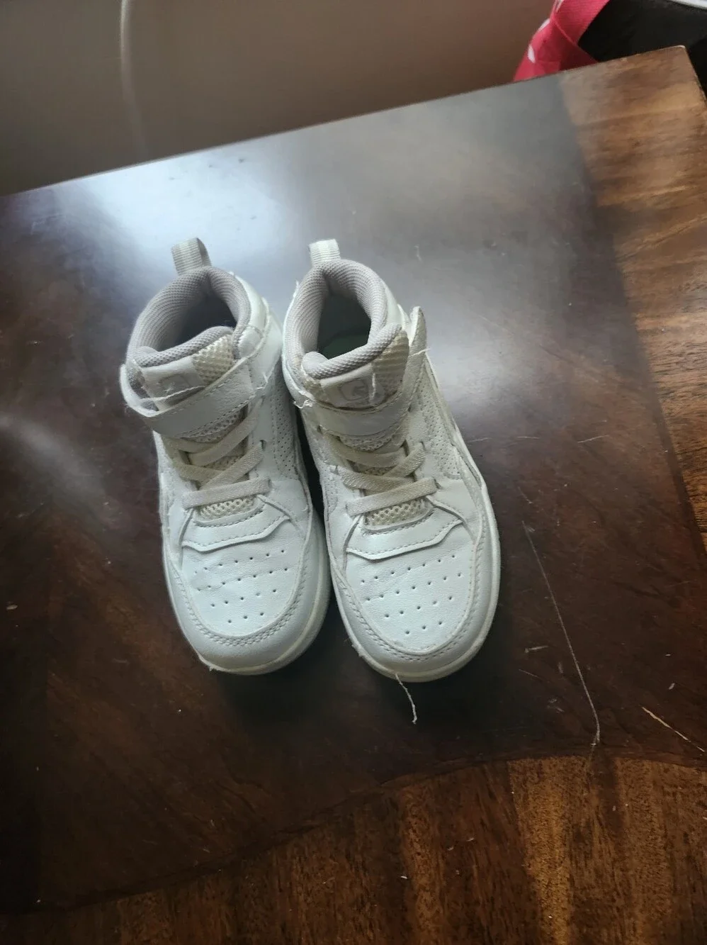 Kids White Athletic Sneakers